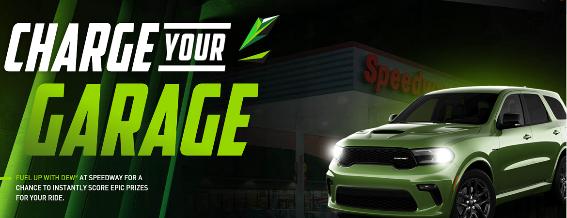 Dodge Brand Joins MTN DEW<sup>®</sup> and Speedway ‘Year of DEW’ Initiative With ‘Charge Your Garage’
