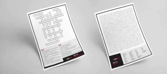 Word search and crossword puzzle
