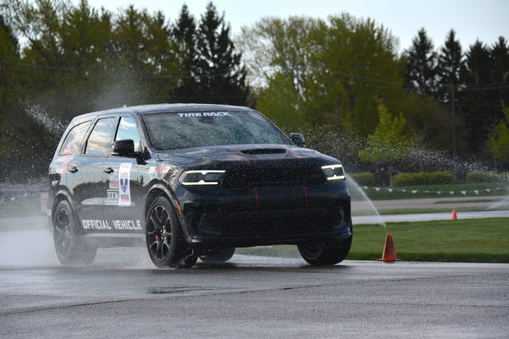 Durango SRT Hellcat racing in One Lap of America 2021