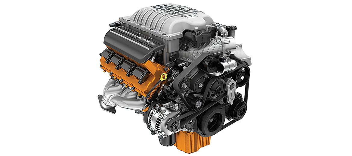 6.2L (376.3 c.i.d) Supercharged HEMI V8