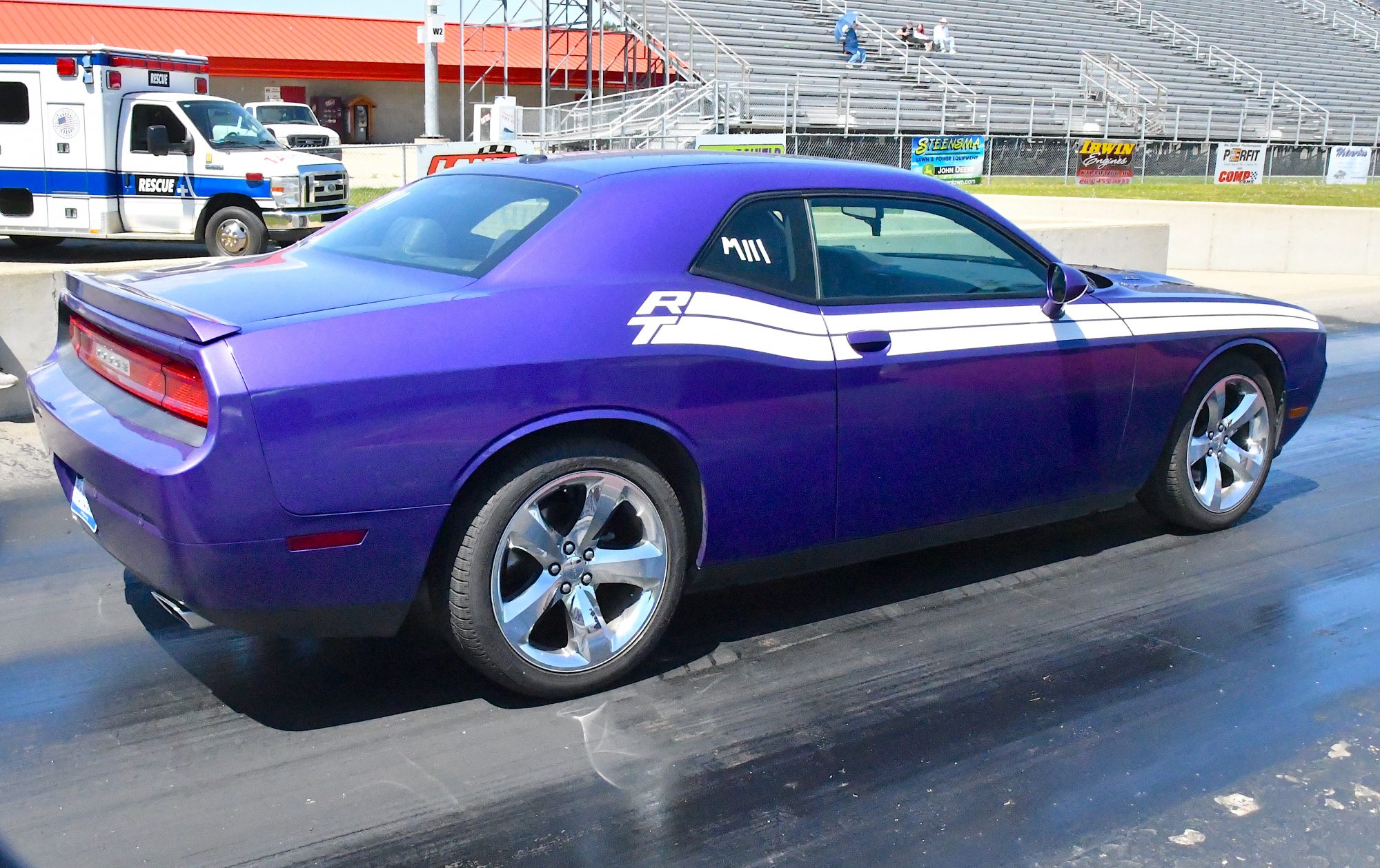 Challenger getting ready to drag race