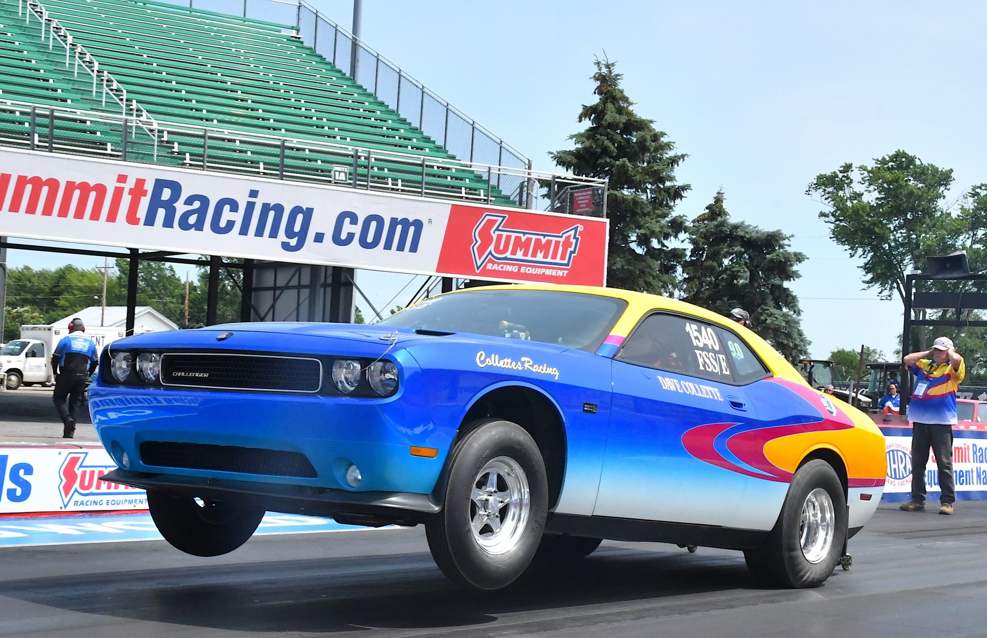 Sportsman racers drag racing at Norwalk