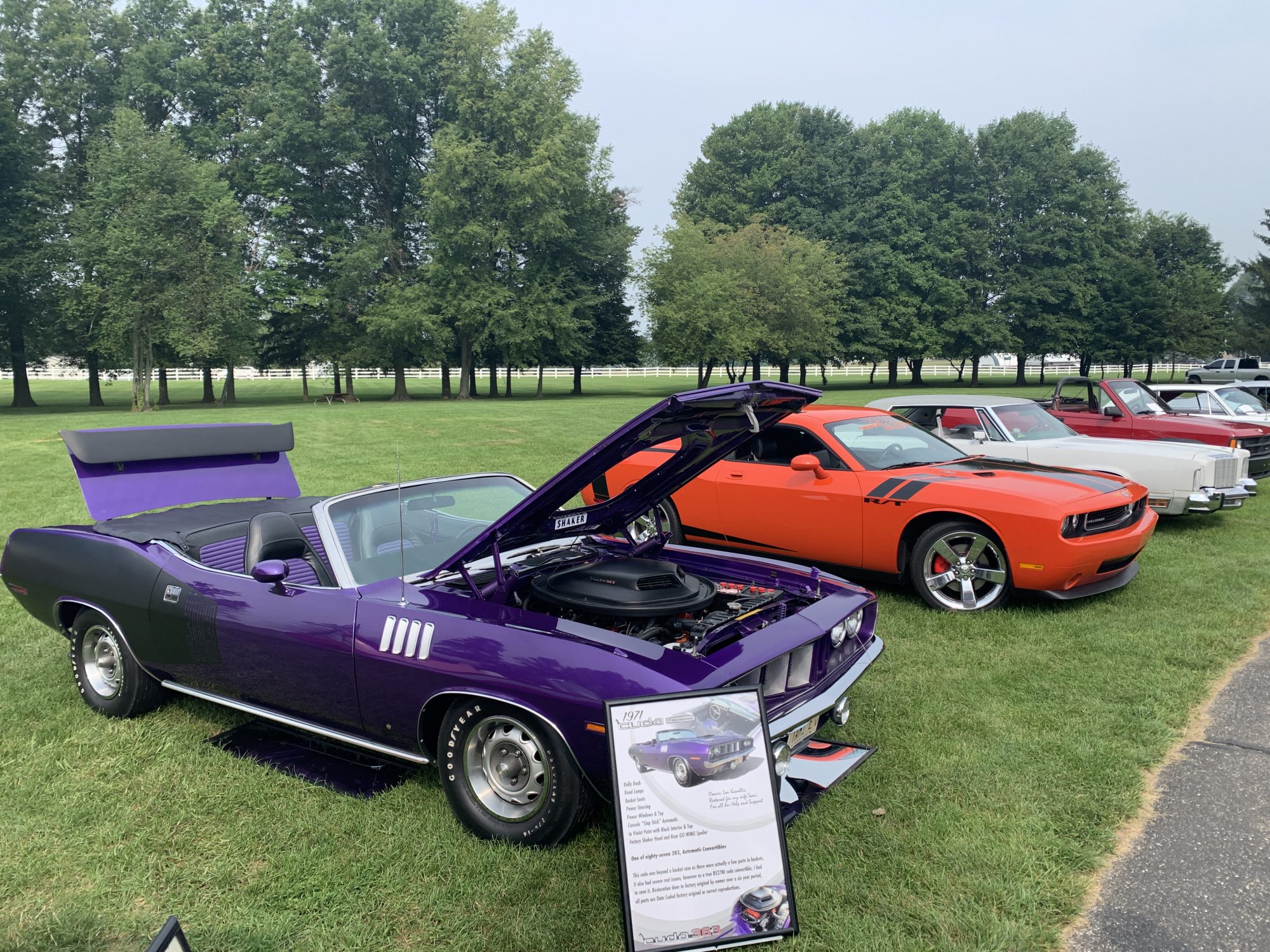 Mopar vehicle on display at Mopars at the Red Barns