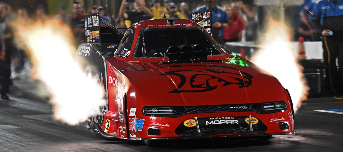 HEMI<sup>®</sup>-Power Drives Hagan to No. 1 Qualifier Position at Dodge//SRT<sup>®</sup> Mile-High NHRA Nationals Presented by Pennzoil