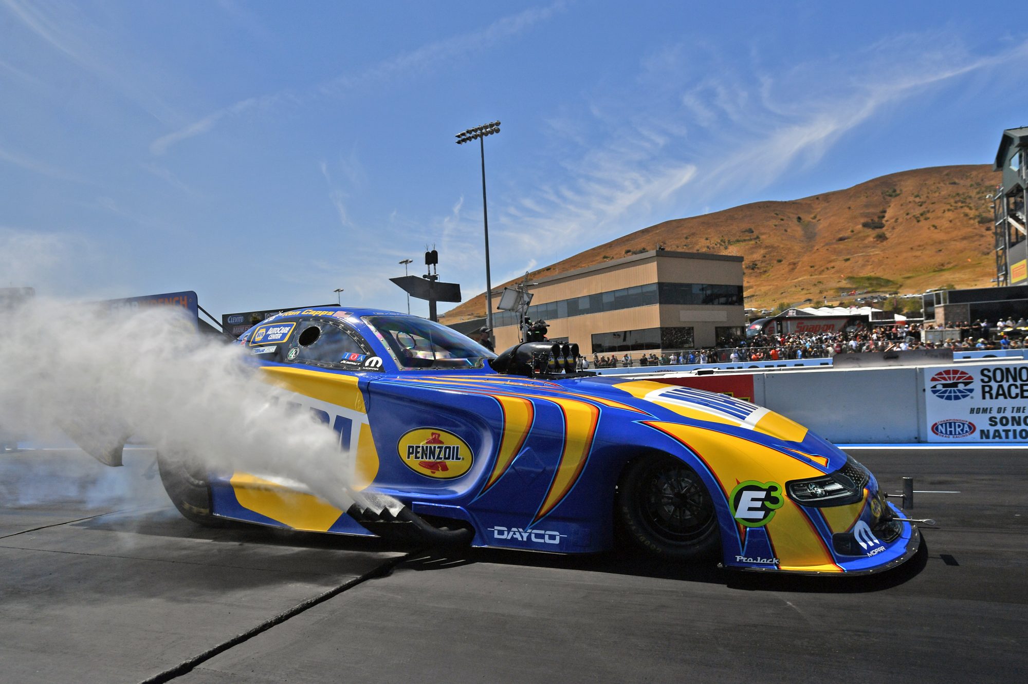 Ron Capps drag racing