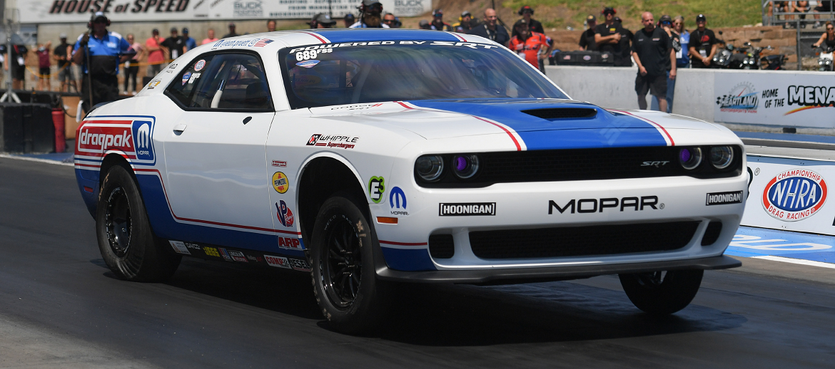Pruett Powers 2021 Dodge Challenger Mopar<sub>®</sub> Drag Pak to Second Consecutive Runner-Up Finish in Factory Stock Showdown At Topeka