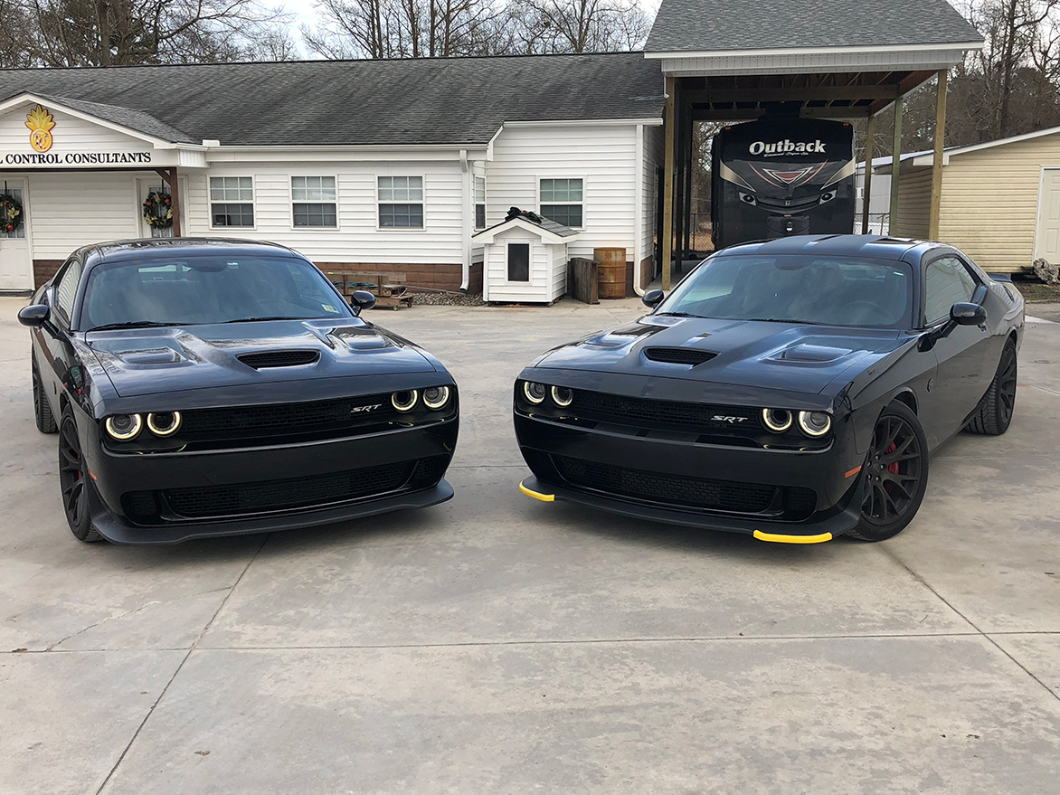 Two Dodge Challengers