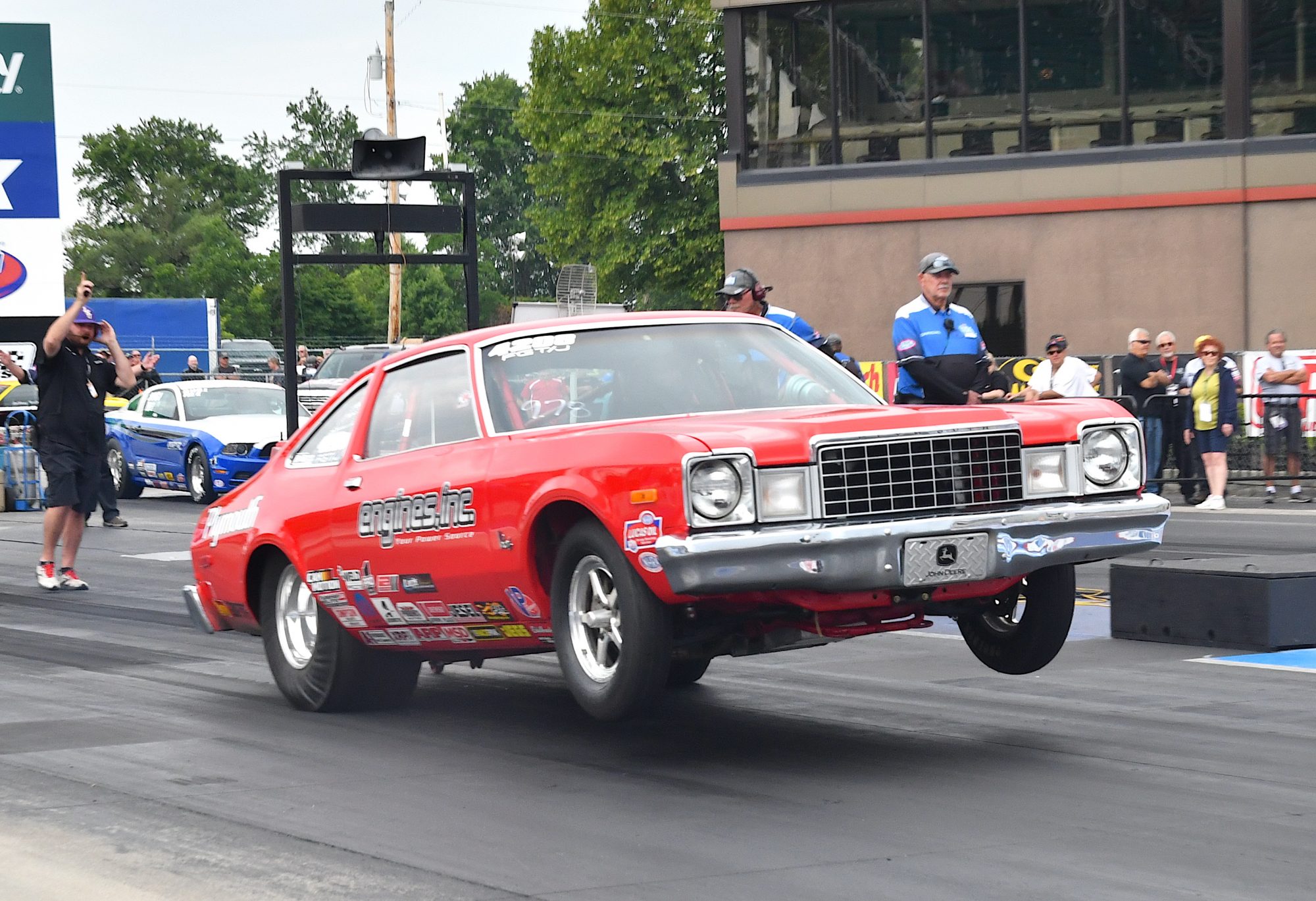 Vintage race car drag racing