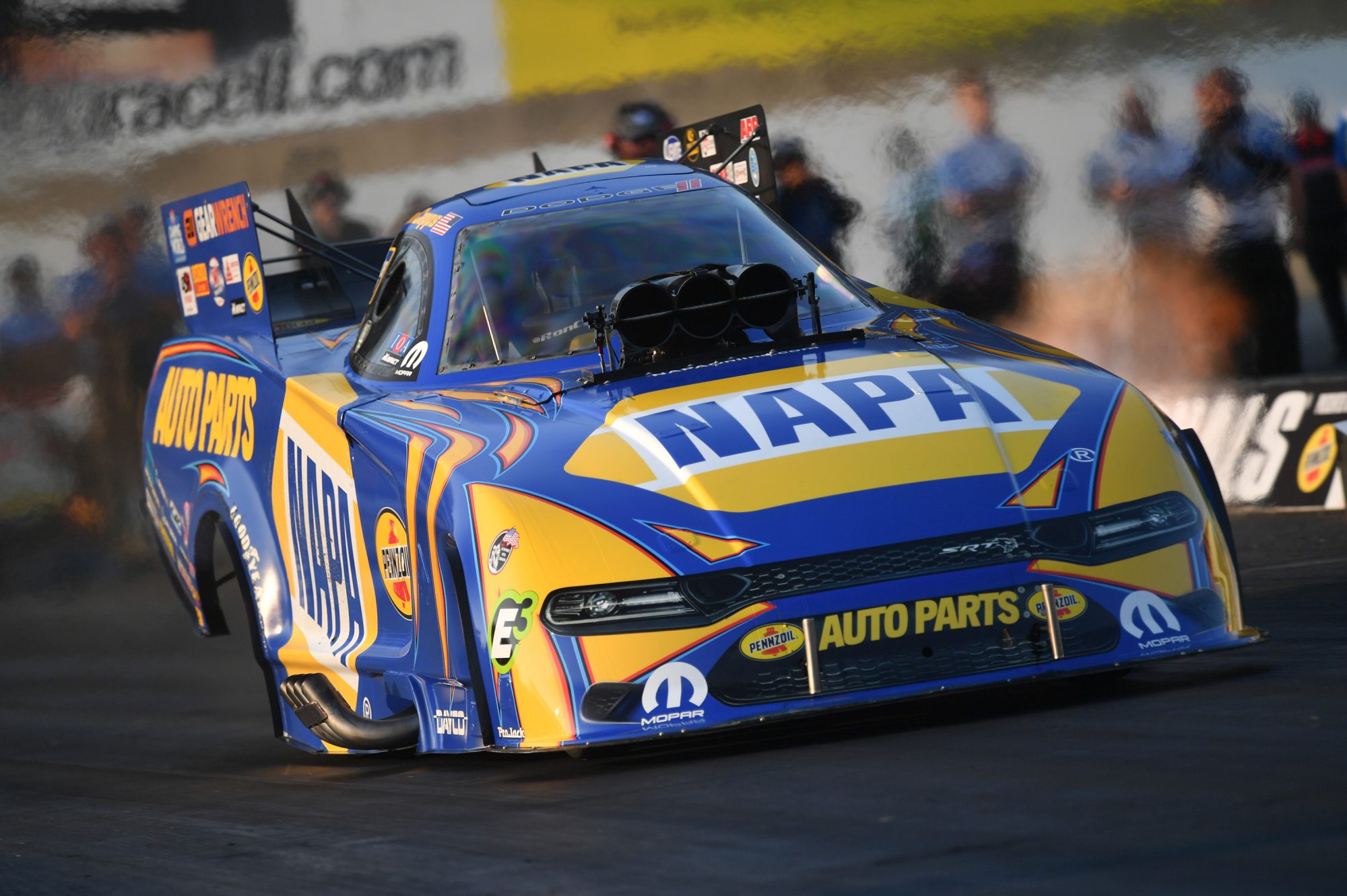 Ron Capps drag racing