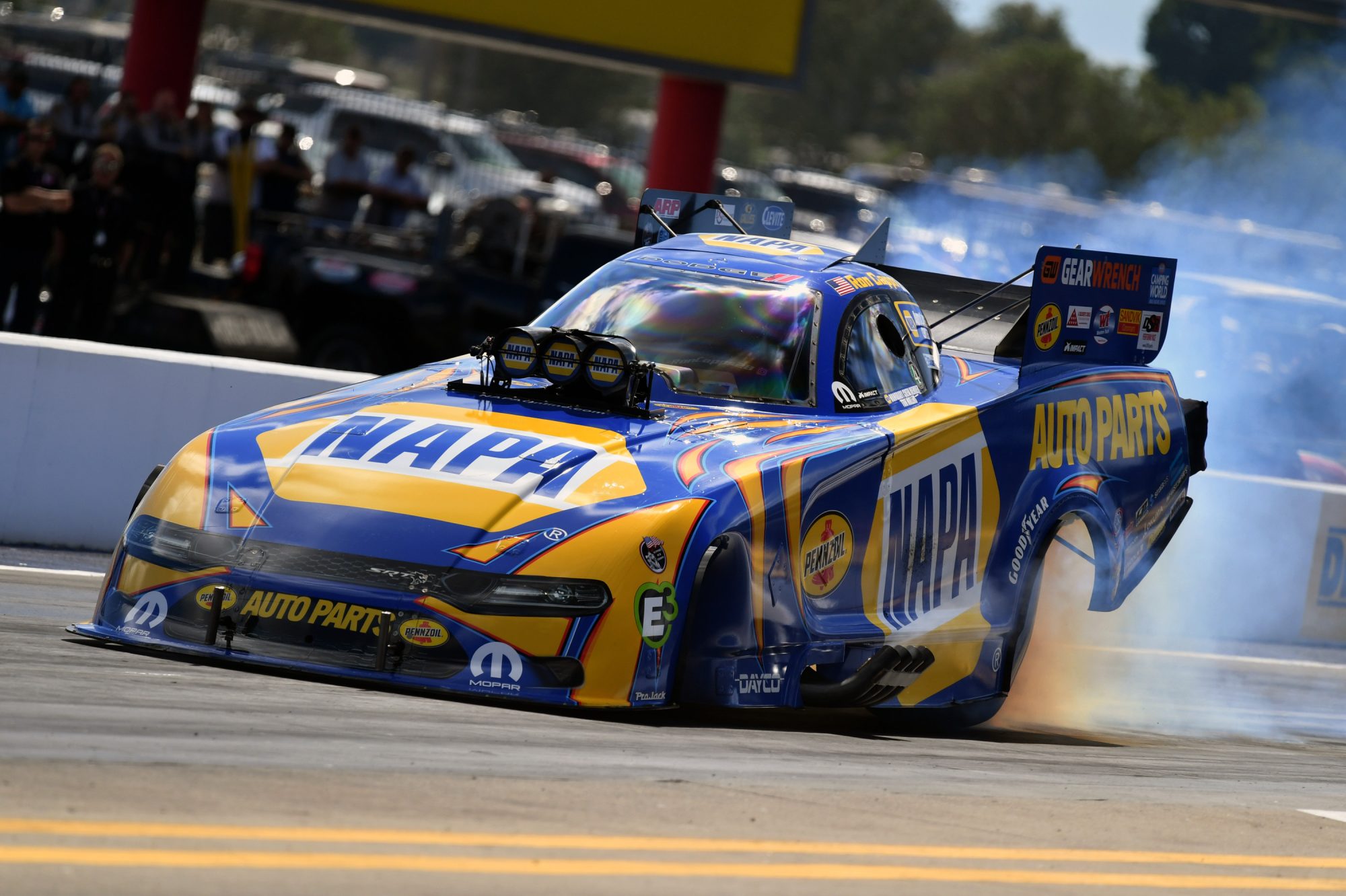 Ron Capps drag racing