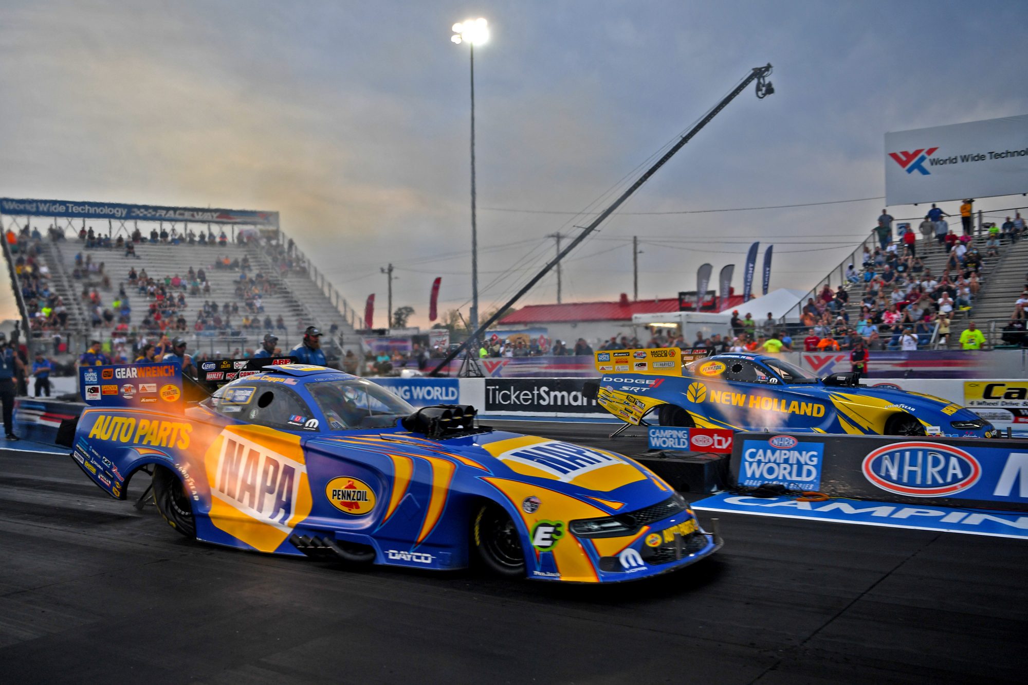 Ron Capps & Matt Hagan drag racing