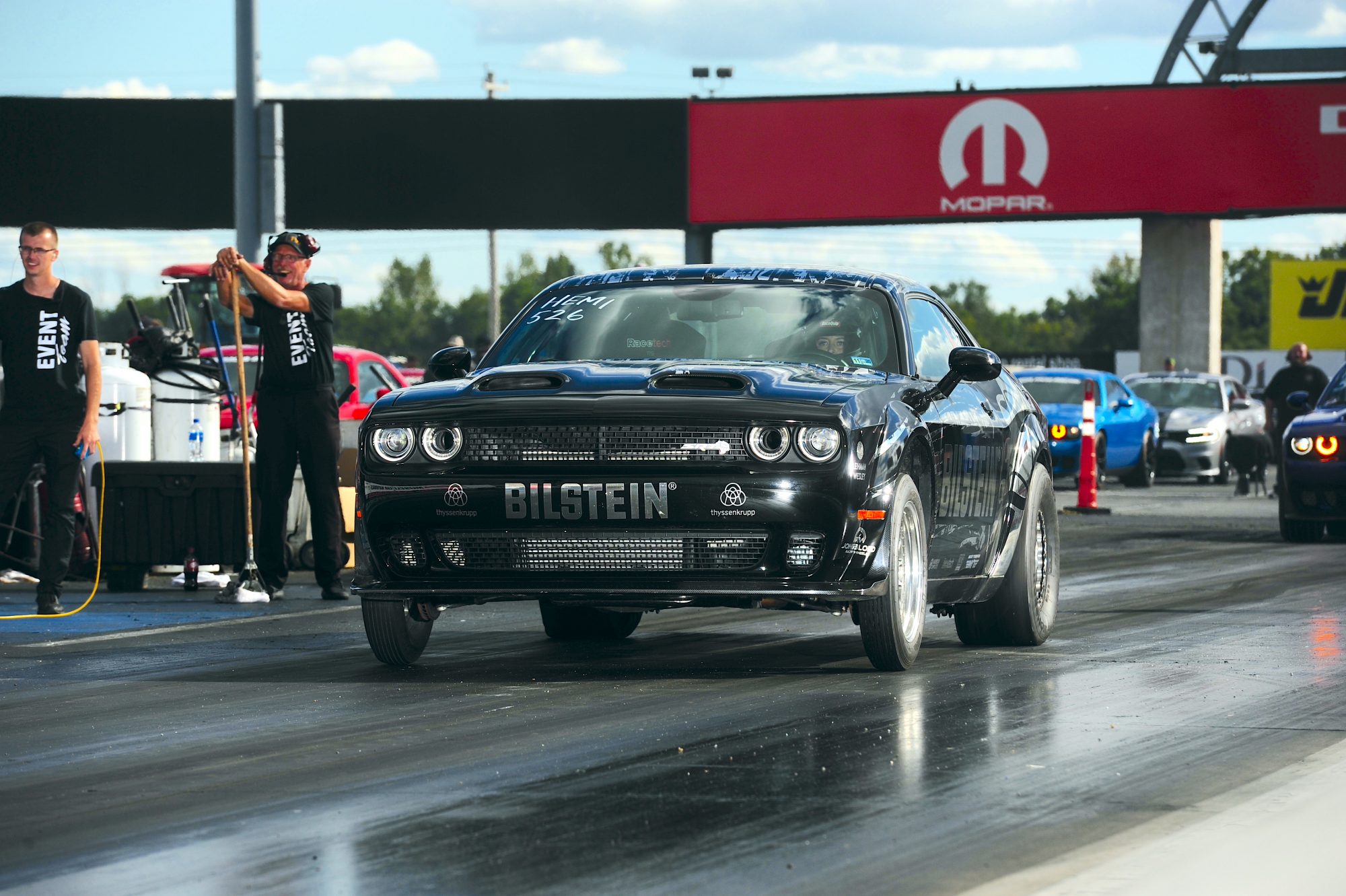 Charger drag racing at NMCA