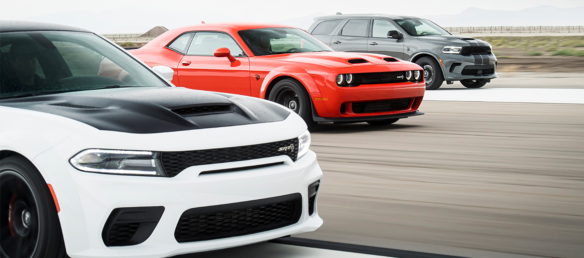 dodge charger, challenger and durango line up for top jd power apeal study