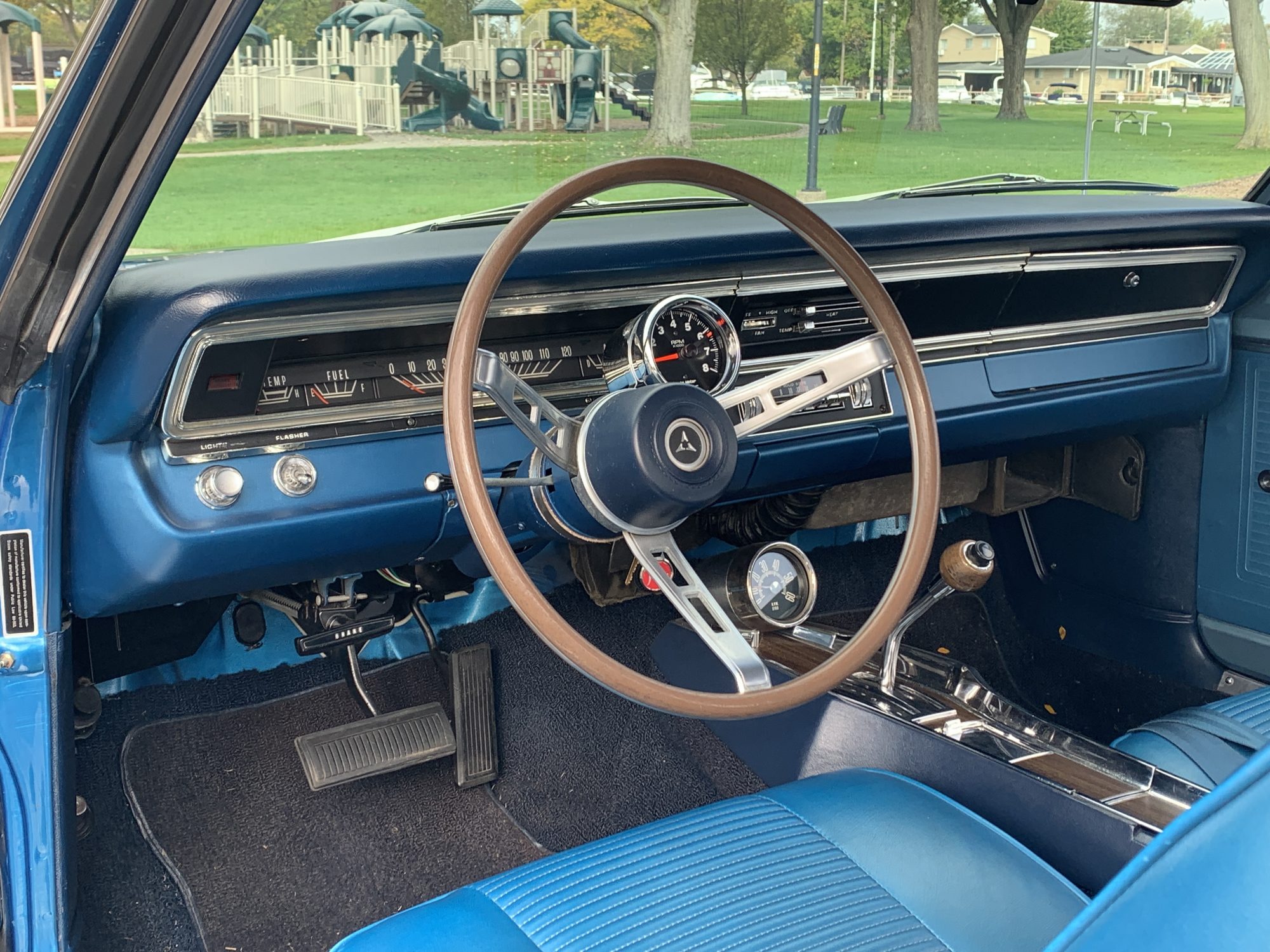 Interior of a car