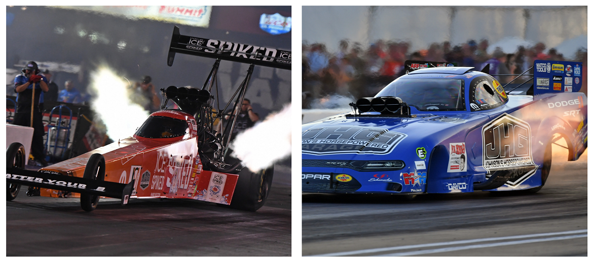 Leah Pruett & Matt Hagan drag racing