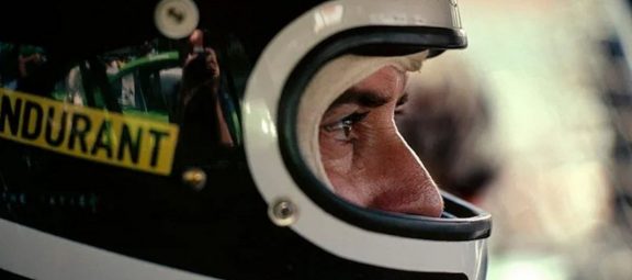 Bob Bondurant in a race helmet