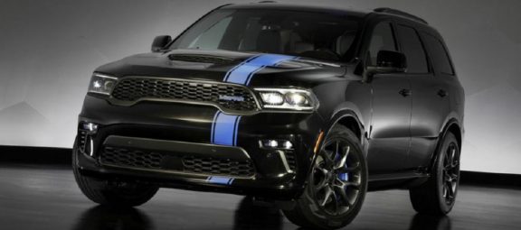 Dodge Durango with Mopar blue stripes