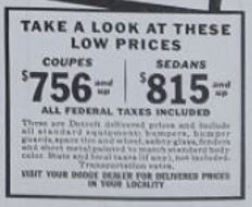 Old Dodge advertisement