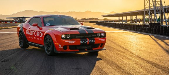 Dodge vehicle at Radford Racing School