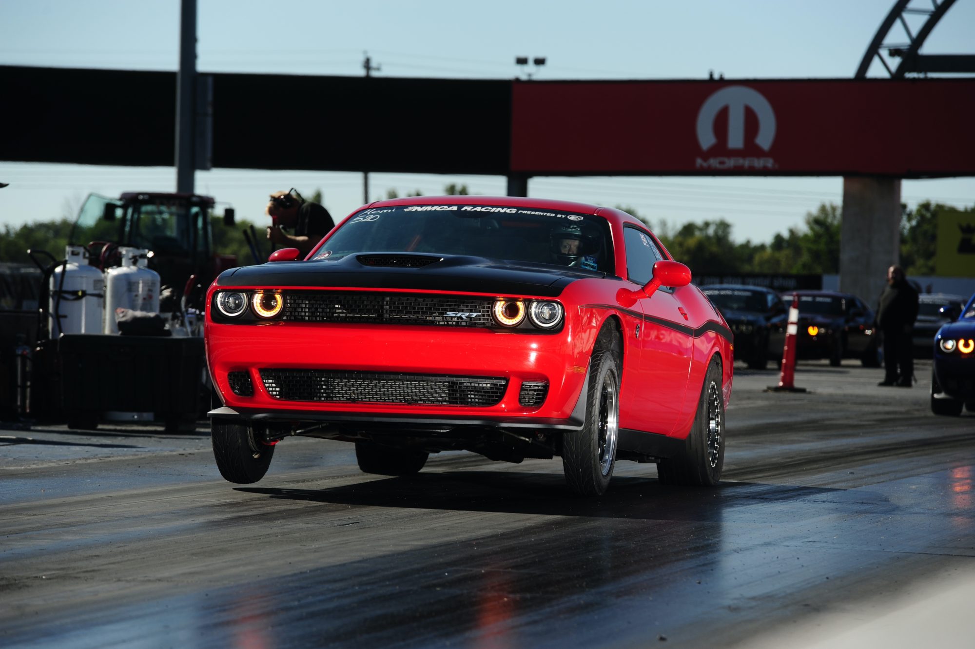 Dodge Demon drag racing