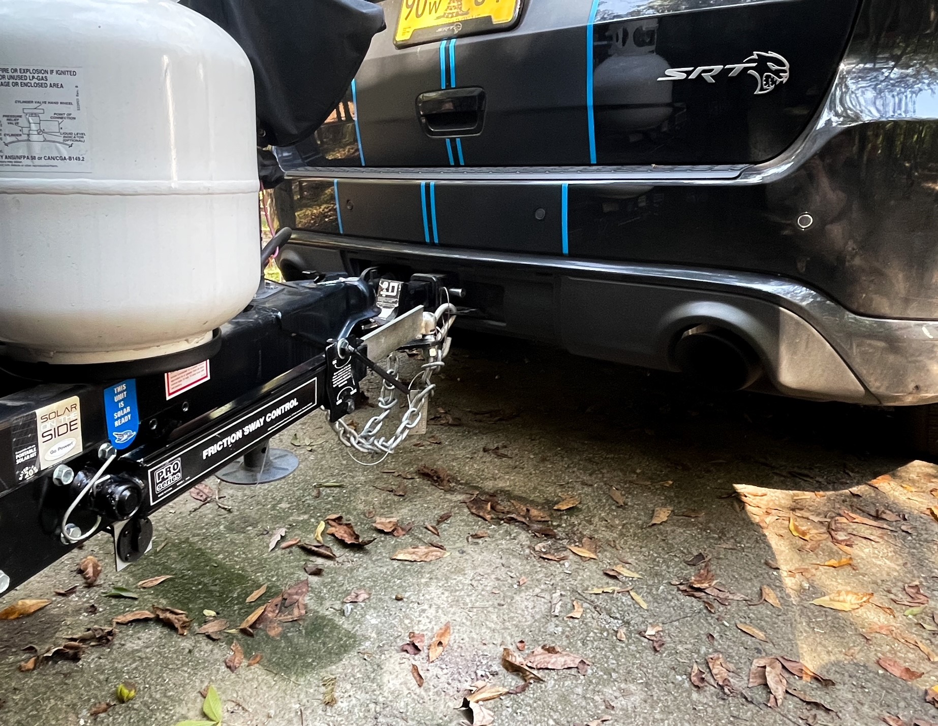 Trailer hitch on Durango SRT Hellcat