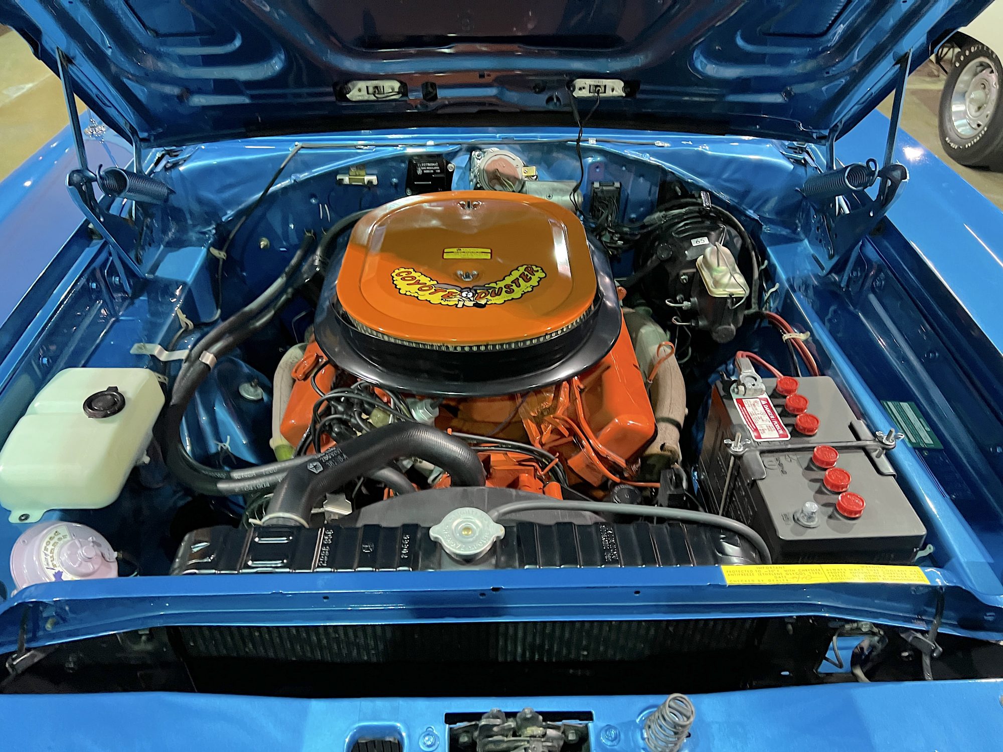 engine of vintage car