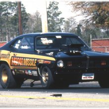 Race car getting ready to race