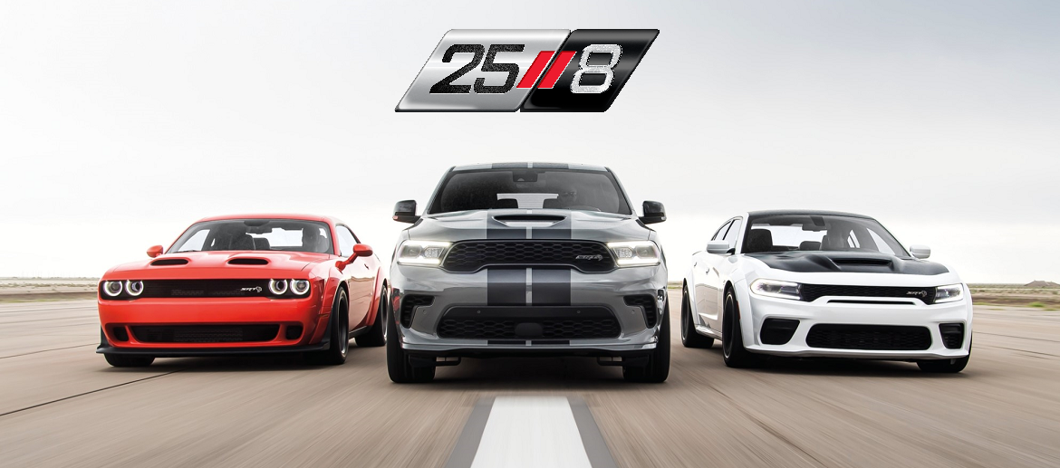 Dodge 25//8 pack shot - Challenger, Charger & Durango