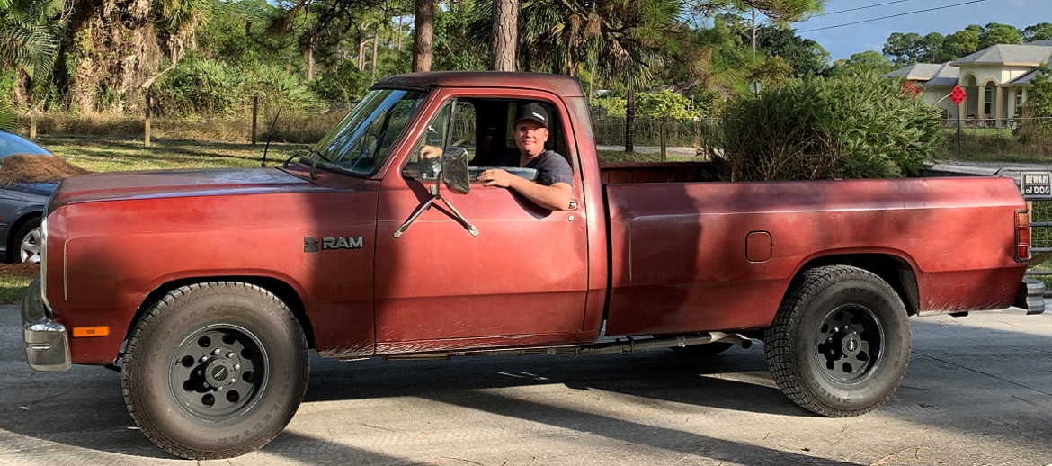 Martin Zlanabitnig in hi Ram truck used for sick week