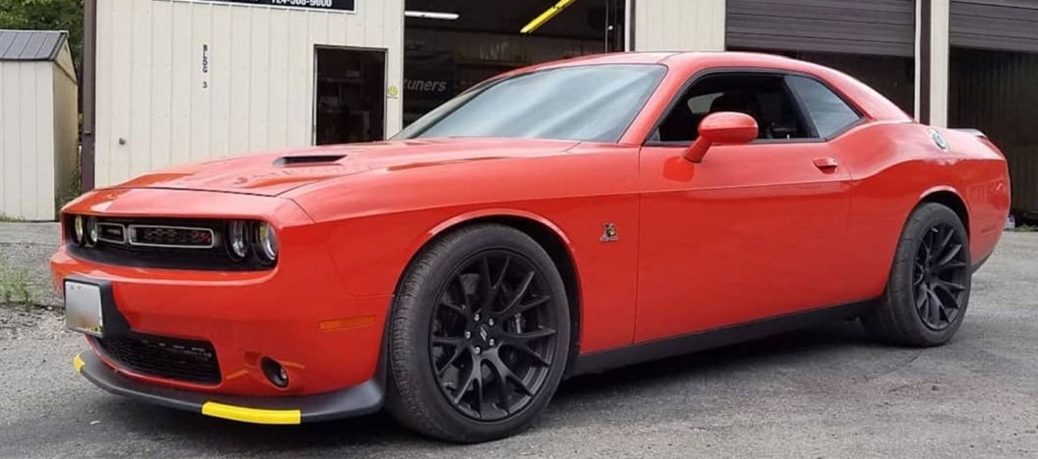 Orange Dodge Challenger