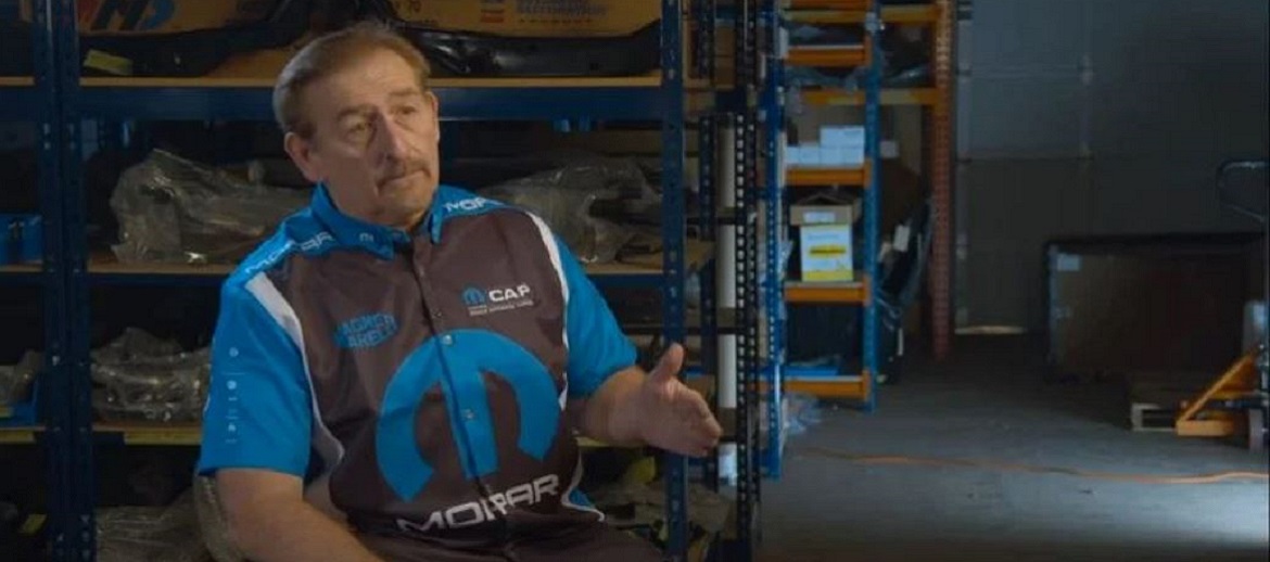 Mark Worman in a Mopar shirt