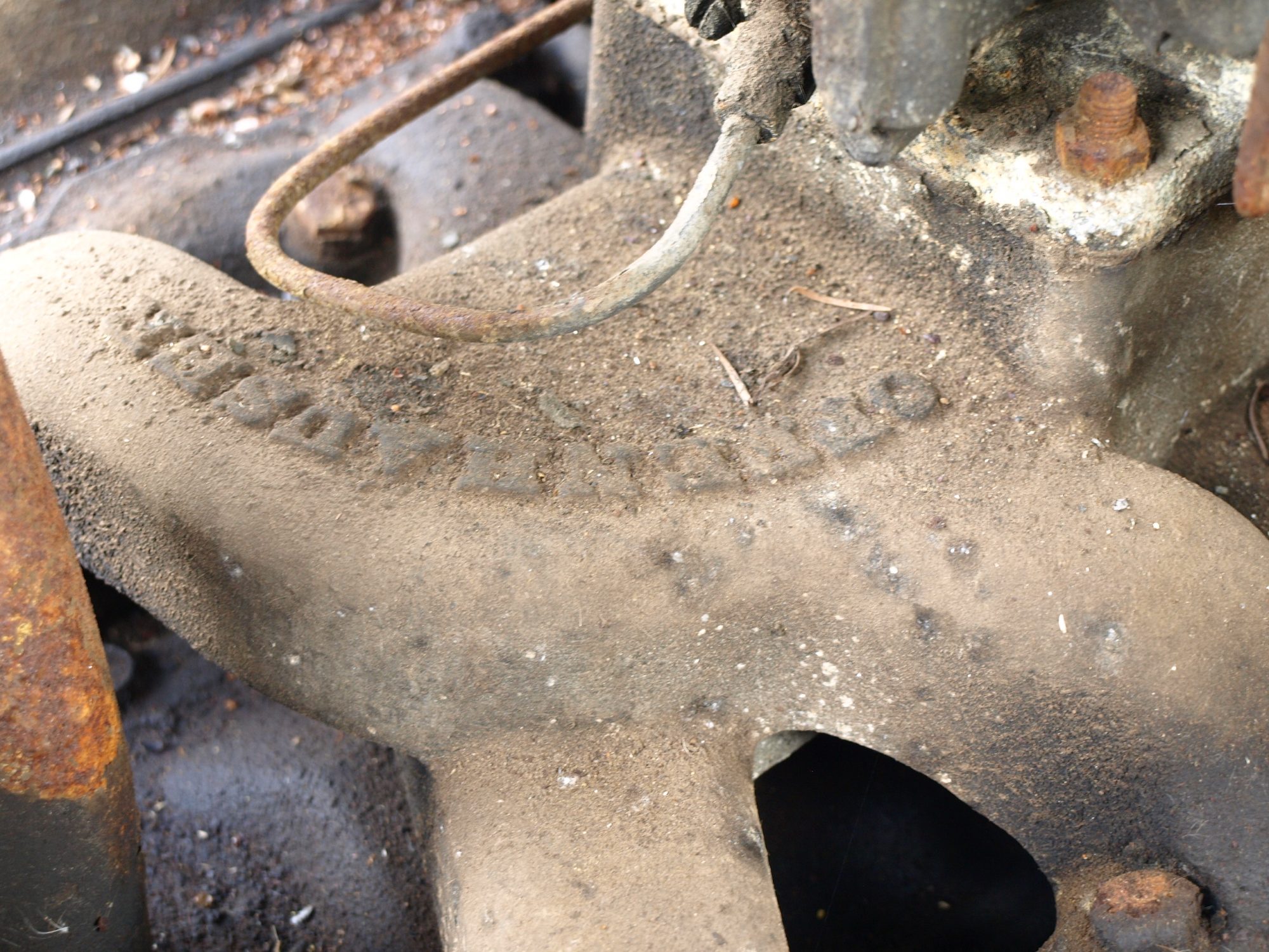 Intake manifold in an old car