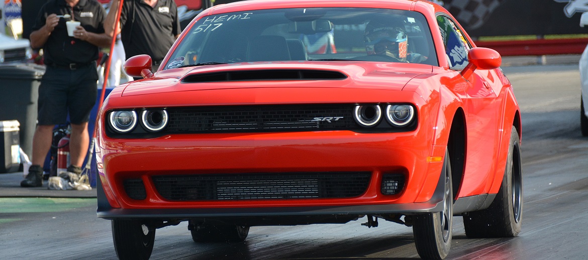 Dodge Demon drag racing