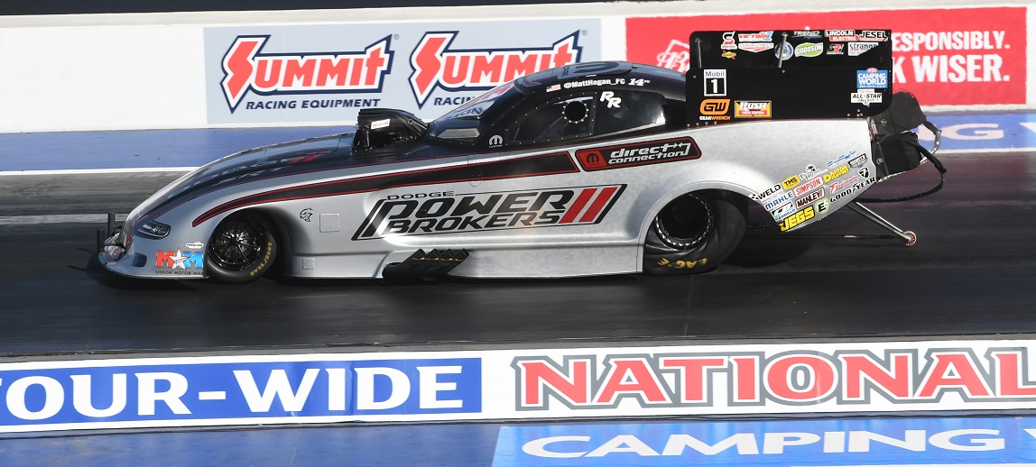 Runner-up Finish for Dodge Power Brokers Funny Car at NHRA Four-Wide Nationals at Las Vegas Puts Hagan in Championship Lead