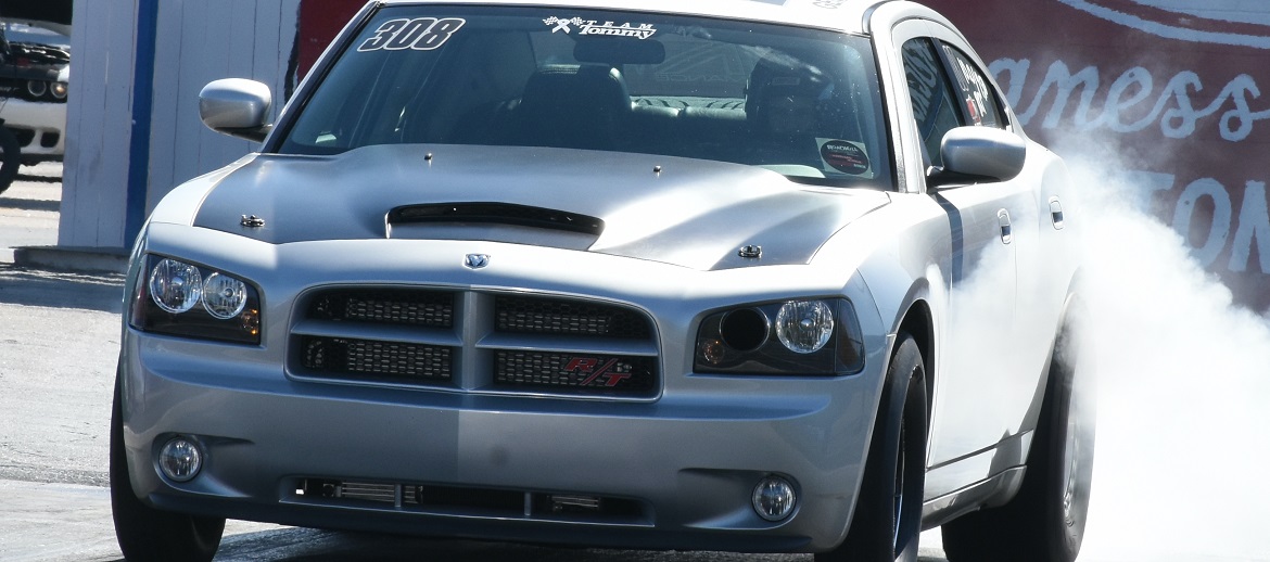 car doing a burnout