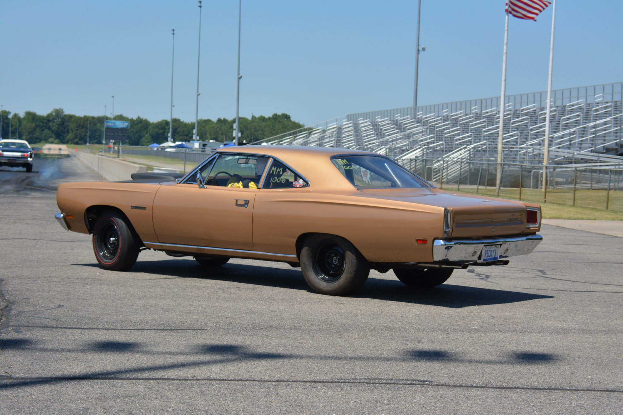 Car at the drag strip