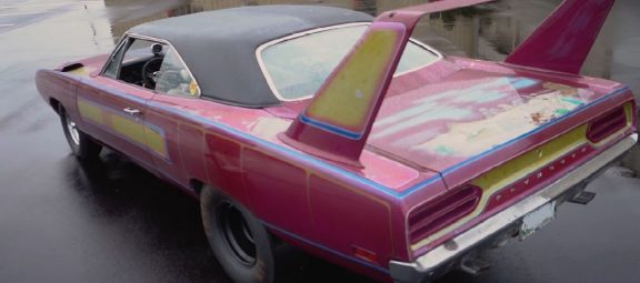 1970 Plymouth Superbird with psychadelic colors