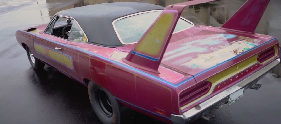 1970 Plymouth Superbird with psychadelic colors