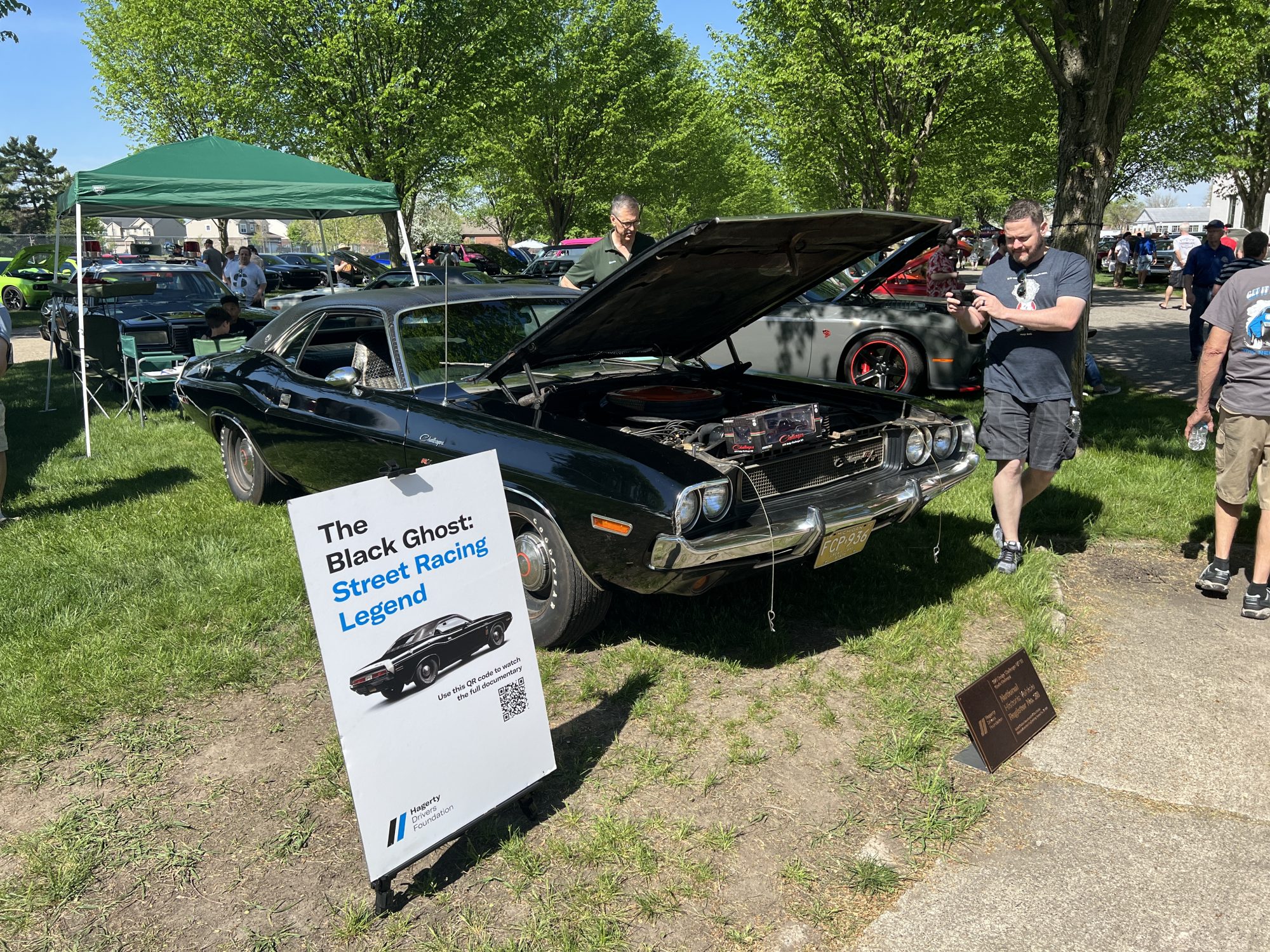 Vintage cars at a car show