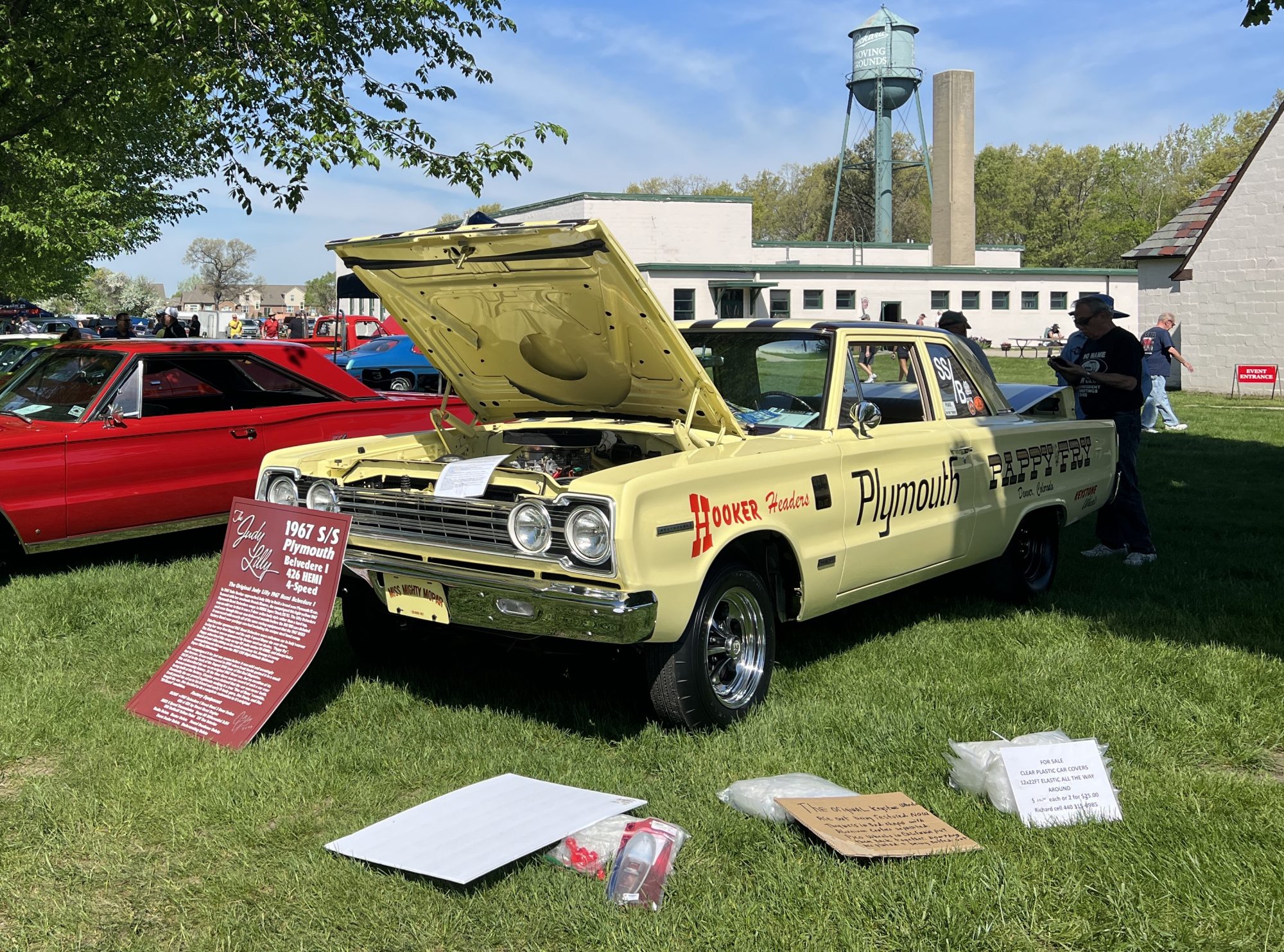 Vintage cars at a car show