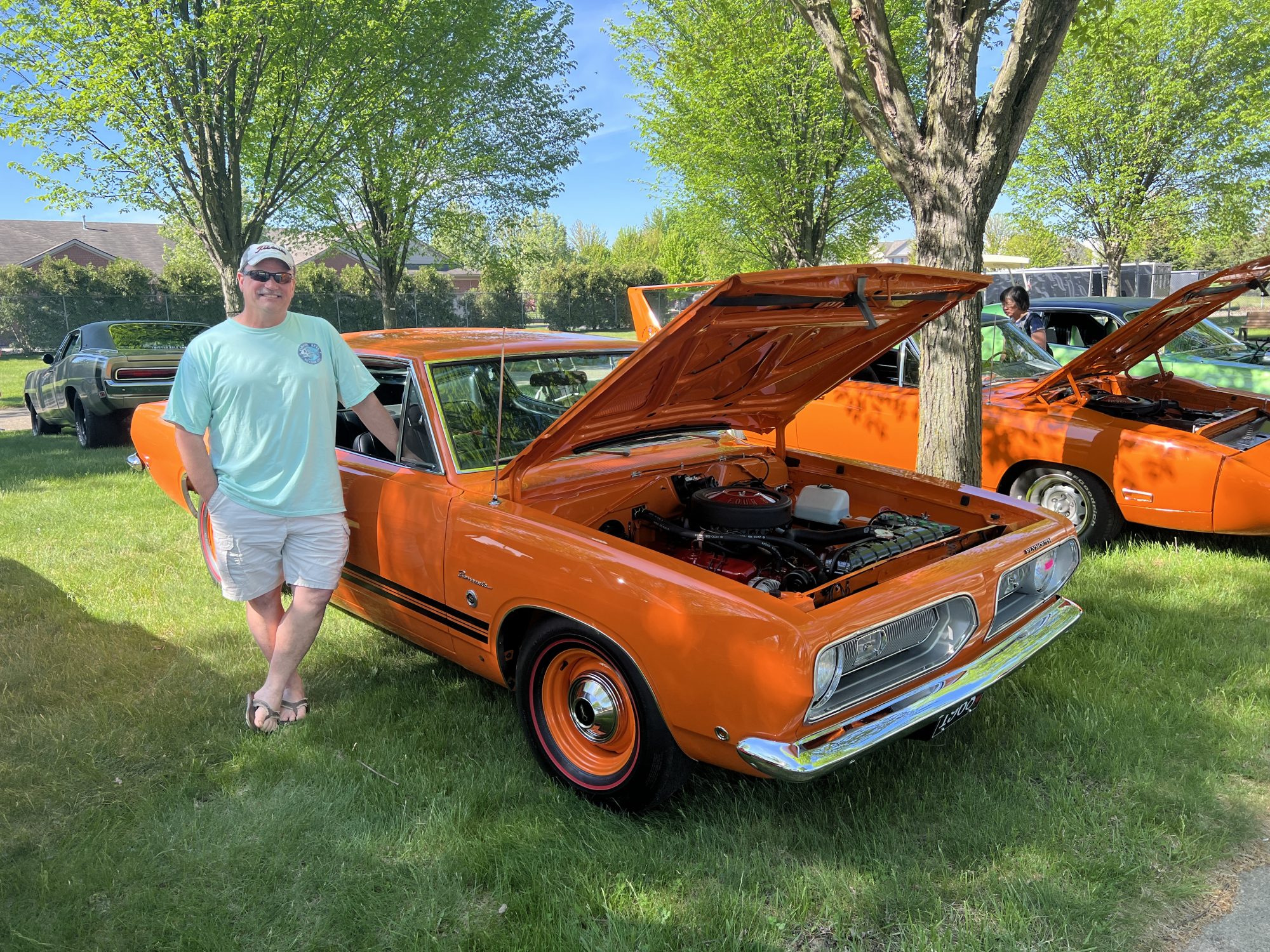 Vintage cars at a car show