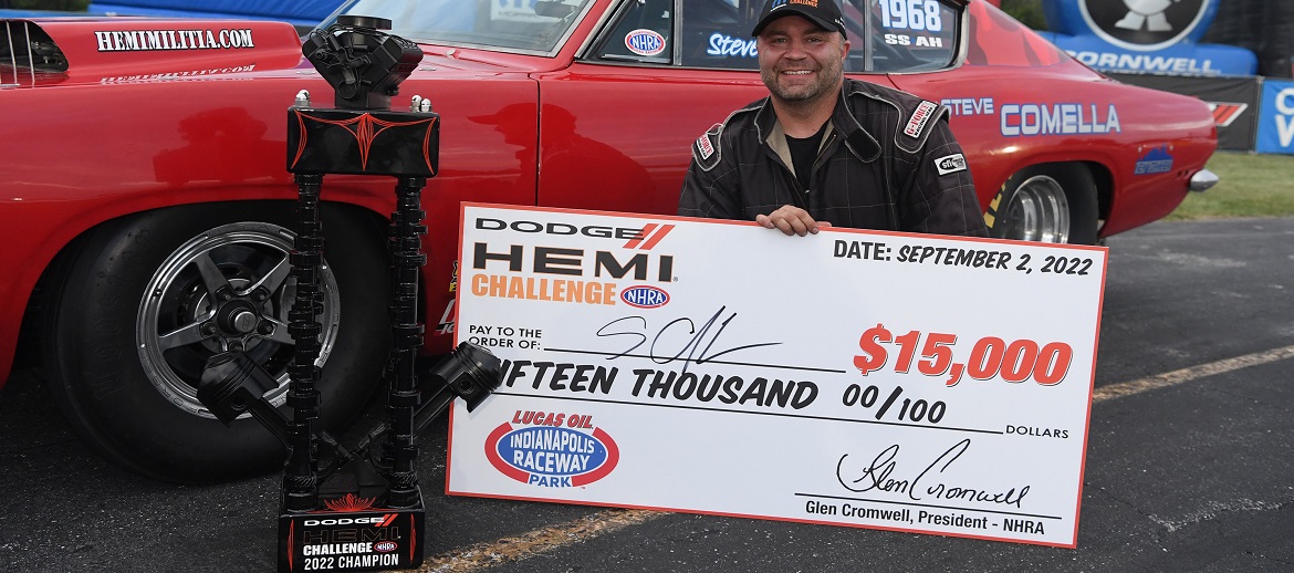 Comella Captures Second Consecutive Dodge HEMI<sup>®</sup> Challenge Victory at 68th Annual Dodge Power Brokers NHRA U.S. Nationals