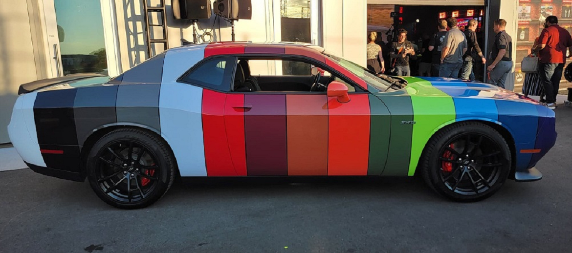 Dodge Hi-Impact Color Wrap Brings Classic Marketing to the Modern Era