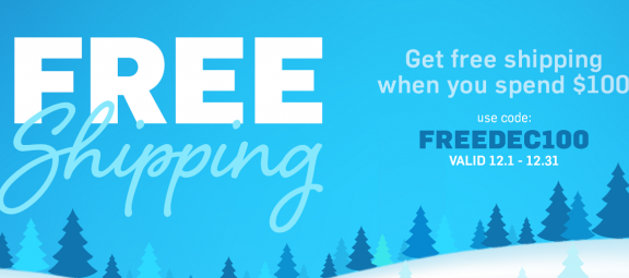 promo banner free shipping on $100