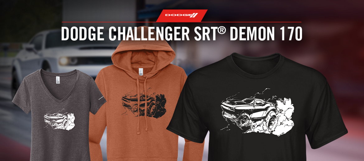 Street Design-Inspired Dodge Challenger SRT<sup>®</sup> Demon 170 Merch