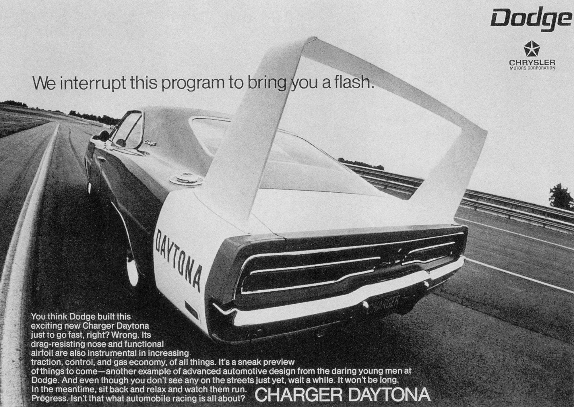 Winged Warriors 1969 Dodge Daytona 1:18 Charlie Glotzbach