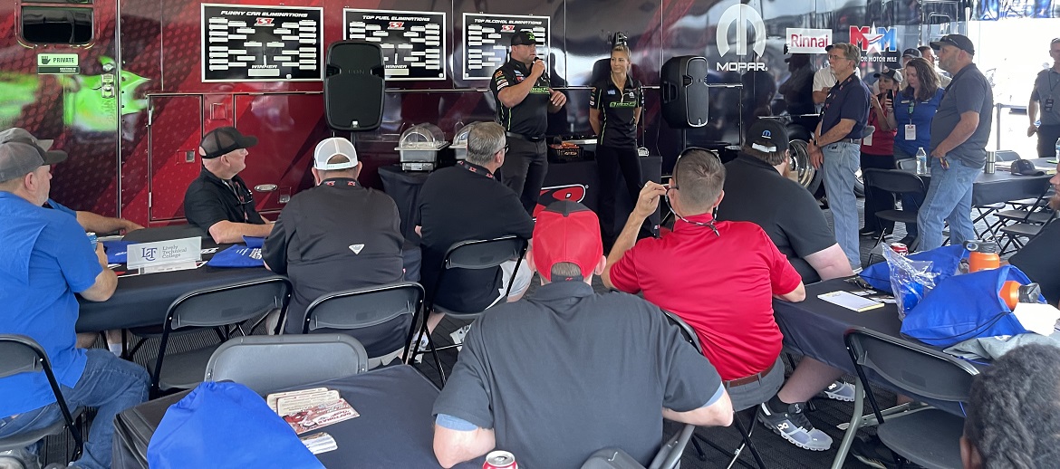 Mopar<sub>®</sub> Career Automotive Program (CAP) Features Students Networking at Dodge Power Brokers NHRA Mile-High Nationals