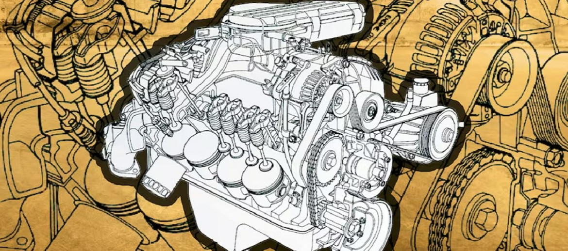 drawing of a Magnum Engine
