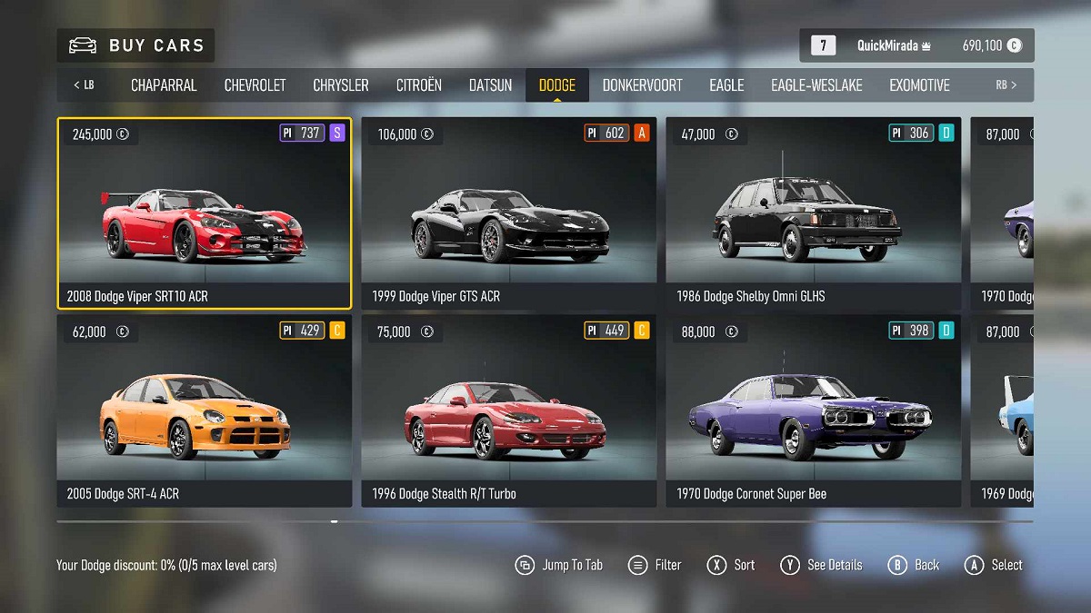 A Look at the Dodge Products in the New Forza Motorsport