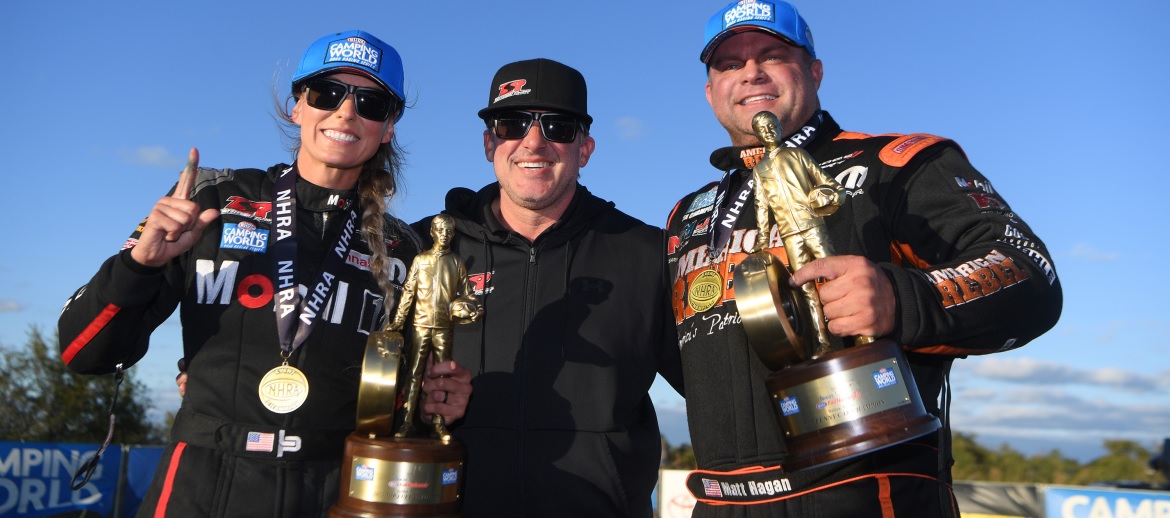 Pruett, Hagan Double Up with Victories at Texas NHRA Fallnationals, TSR Dodge//SRT<sup>®</sup> Drivers Take Points Leads